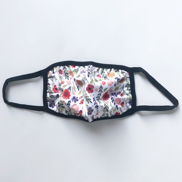 NEW Two Fun Washable Leopard & Floral Print Stretchy Fabric Face Masks Adult OS - Picture 8 of 10